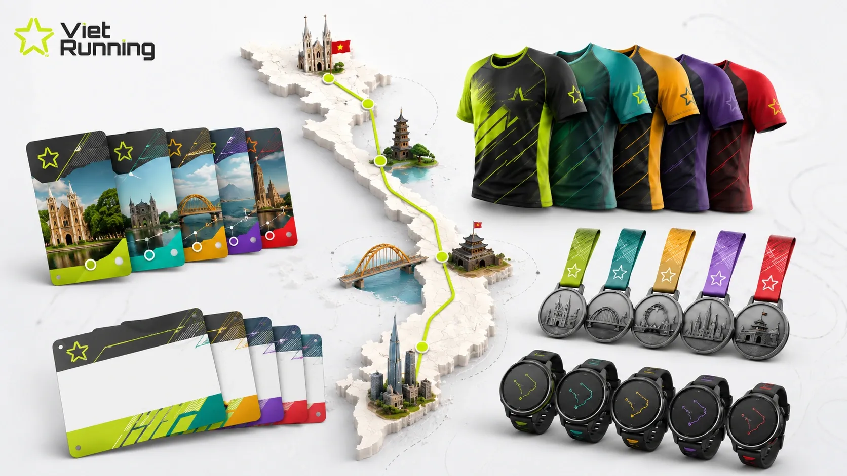 Hệ thống VnExpress Marathon và race kit Hệ thống VnExpress Marathon và race kit
