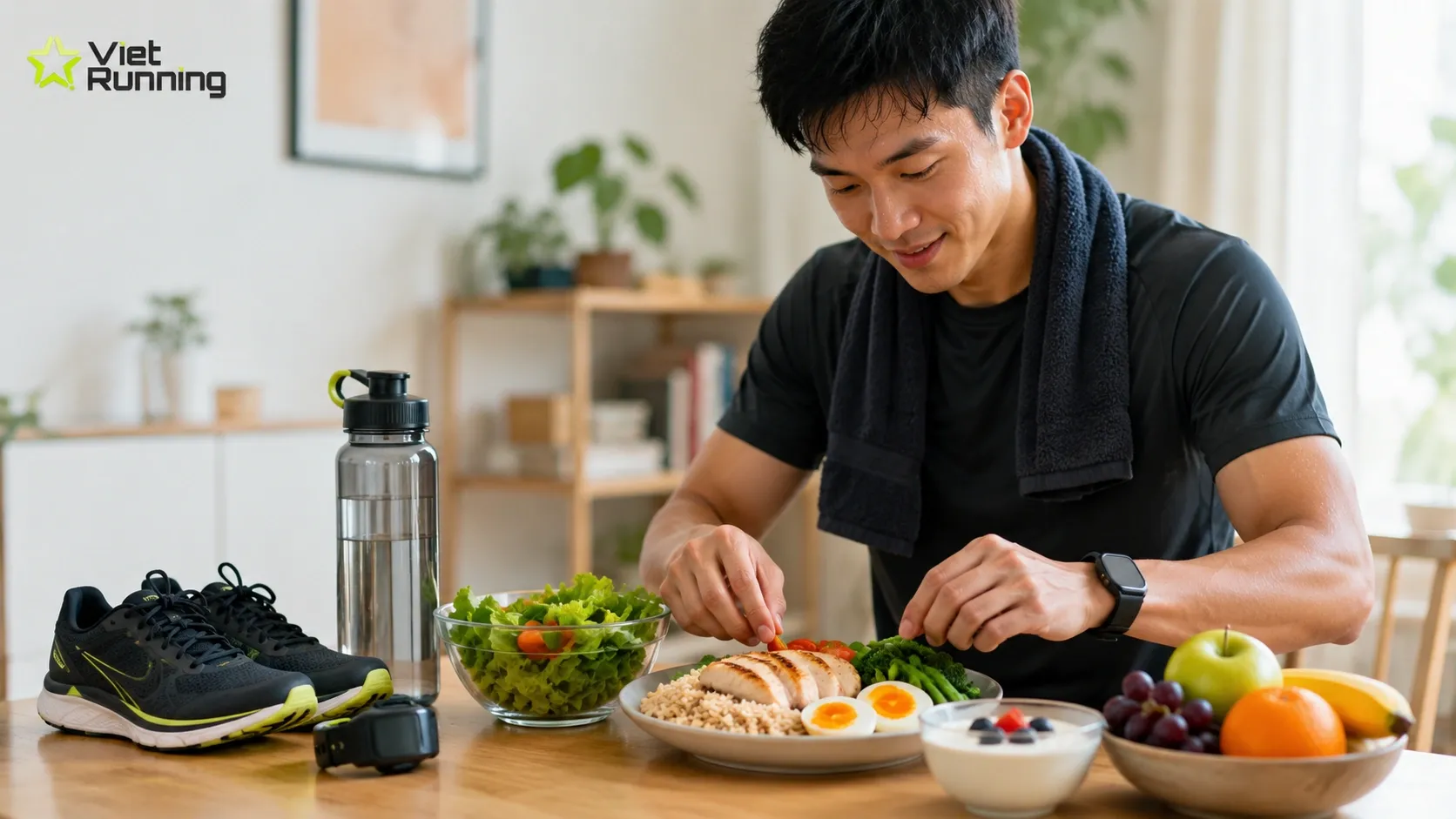 Chế độ ăn cho người chạy bộ giảm c&acirc;n