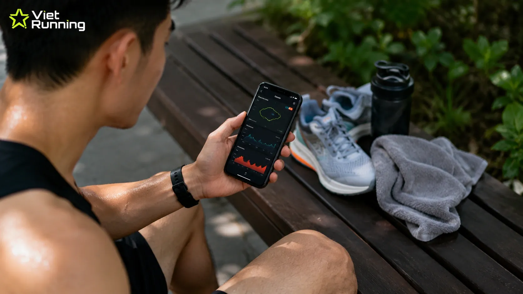Theo d&otilde;i tiến độ chạy bộ bằng app