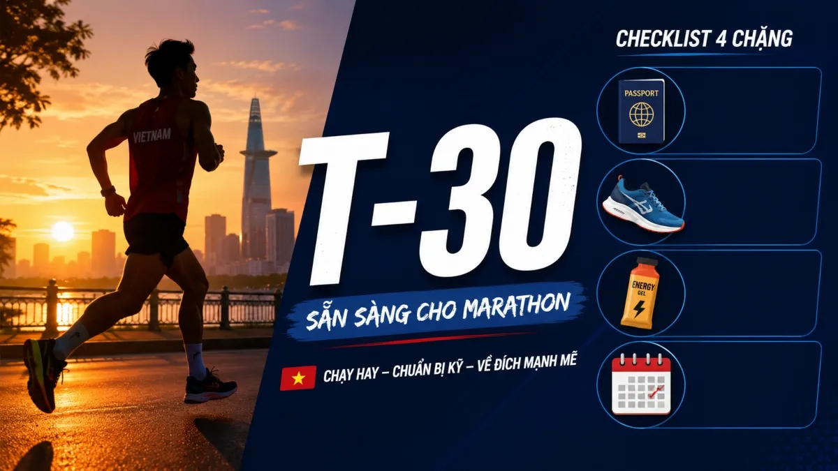 Thumbnail Checklist 30 Ngày Trước Race Quốc Tế: Tập Luyện, Giấy Tờ, Đồ Dùng Và Dinh Dưỡng