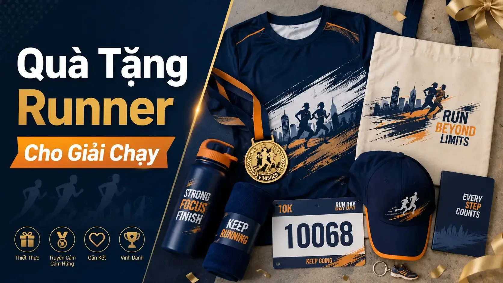 Thumbnail Quà Tặng Runner Cho Giải Chạy: 20 Ý Tưởng Từ Bình Nước, Khăn, Túi Đến Medal