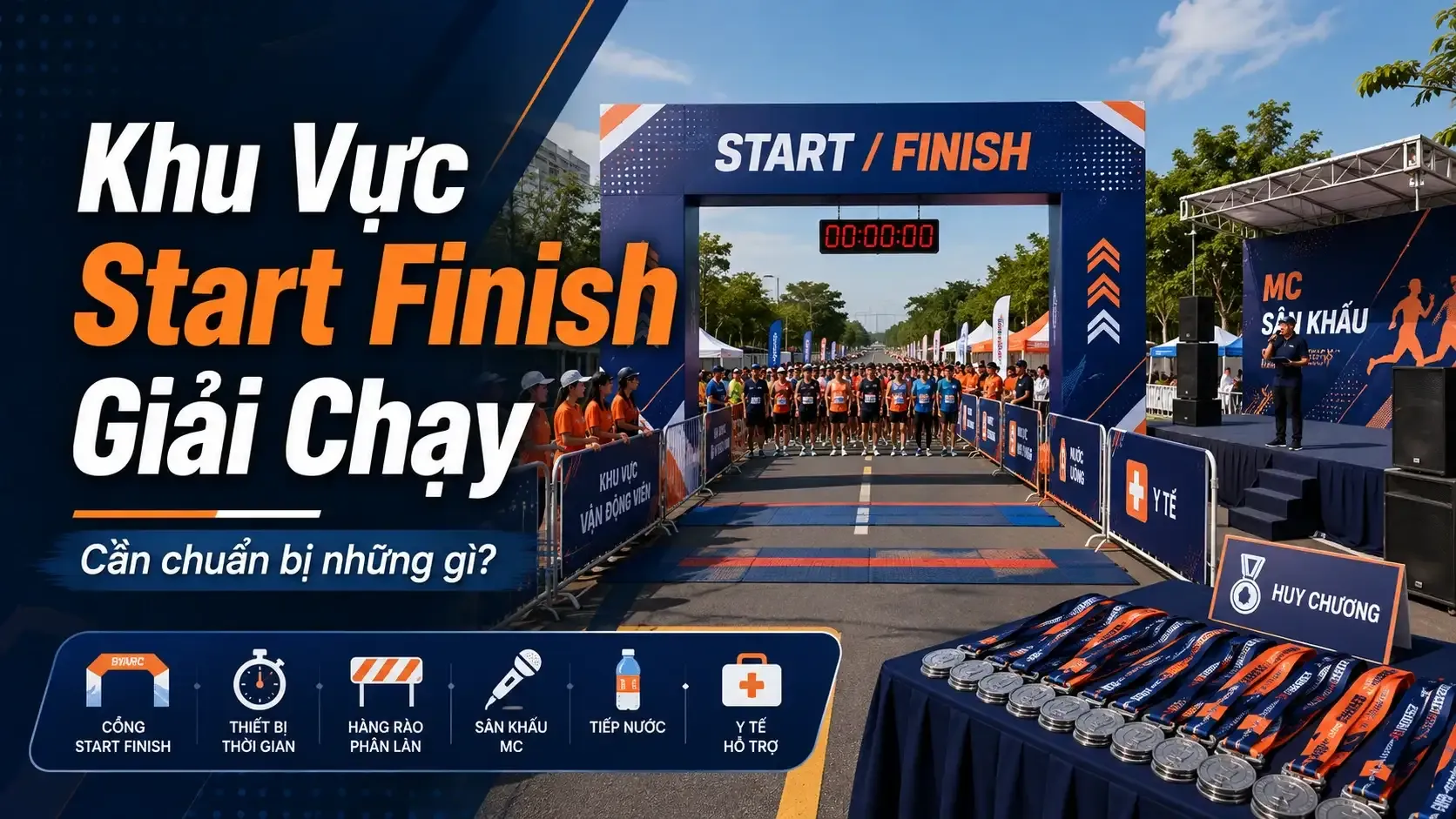 Thumbnail Checklist Vận Hành Race Day Cho Giải Chạy: Start, Finish, Trạm Nước, Y Tế, Tình Nguyện Viên